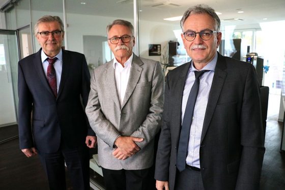 Den neuen DFH-Vorstand bilden Hermann Wüst, Siegfried Kaske und Bernhard Scholtes (v.l.n.r.). Foto: DFH